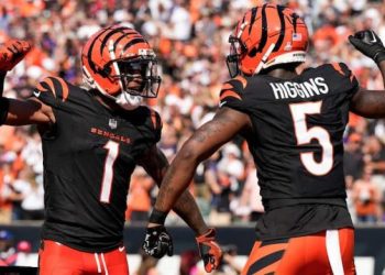 How had been the Bengals capable of re-sign Ja’Marr Chase and Tee Higgins this offseason?