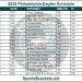 Printable 2025 Philadelphia Eagles Schedule; Matchups and TV Broadcasts