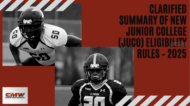 Clarified Abstract of New Junior Faculty (JUCO) Eligibility Guidelines – 2025 – Elite Athletes Recruiting