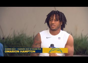 Video: Omarion Hampton interview from LA Chargers 2025 coaching camp – Tar Heel Occasions