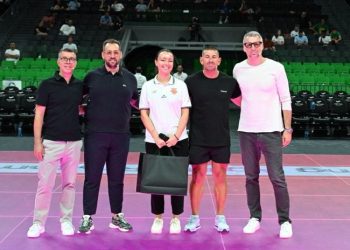 EuroLeague Legend Theodoros Papaloukas Presents Hiveact on the 2025 EHCB Coaches Congress in OAKA Basketball Enviornment