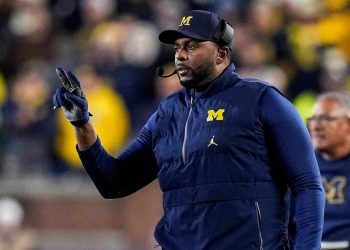 Sherrone Moore’s spouse Kelli helps ex-Michigan HC by way of alleged dishonest scandal amid firing and arrest