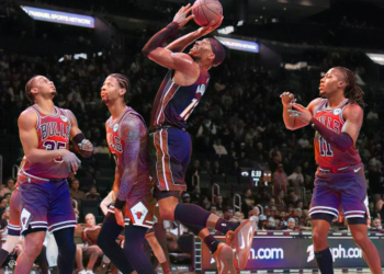 Bam Adebayo and Pelle Larsson Energy Warmth’s Assertion 134-91 Blowout Over Bulls in Miami