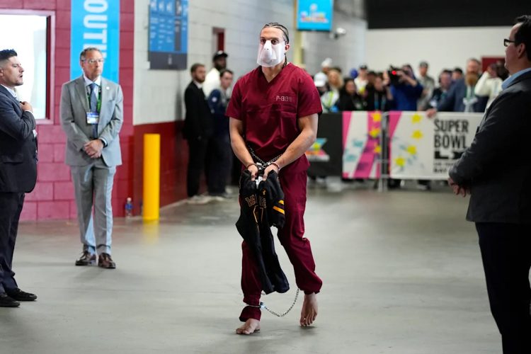 Tremendous Bowl 2026: Mack Hollins arrives in handcuffs, Hannibal Lecter-style masks for giant recreation – Tar Heel Occasions