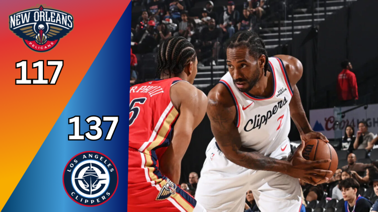 Kawhi Leonard Climbs to Sixth on Clippers’ All-Time Scoring Listing in 137–117 Win Over Pelicans