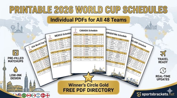 2026 World Cup Printable Schedules: PDF Guides for All 48 Groups