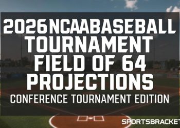 2026 NCAA Baseball Event Area of 64 Projections: Convention Event Version