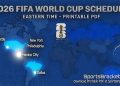2026 World Cup Schedule: Printable PDF for Jap Time (ET)